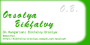 orsolya bikfalvy business card